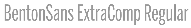 BentonSans ExtraComp Regular